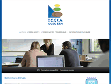 Tablet Screenshot of icssa-niort.com